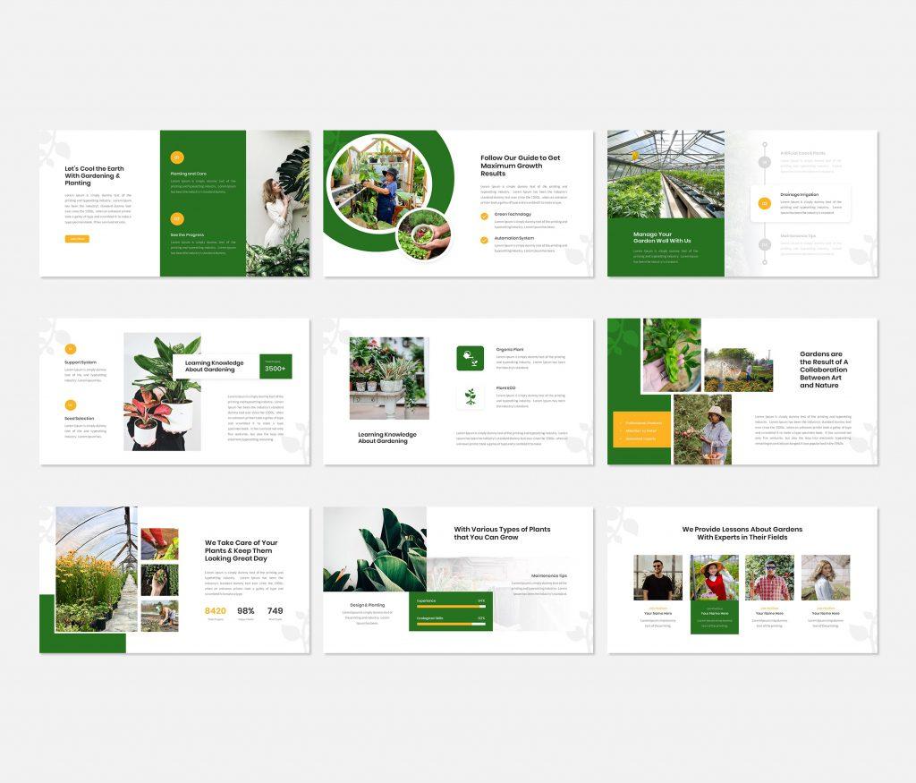 Gardia - Garden &amp; Planting  google slide Presentation Template