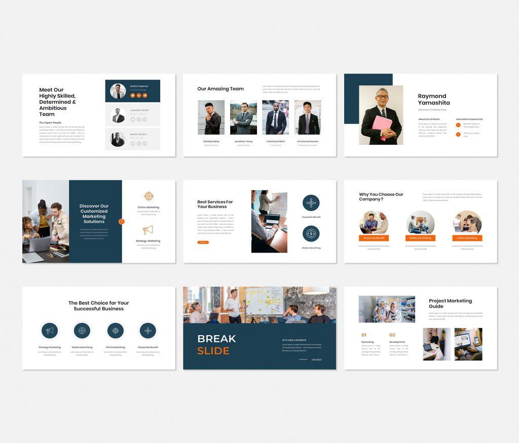 Credible - Marketing Plan  Presentation Template