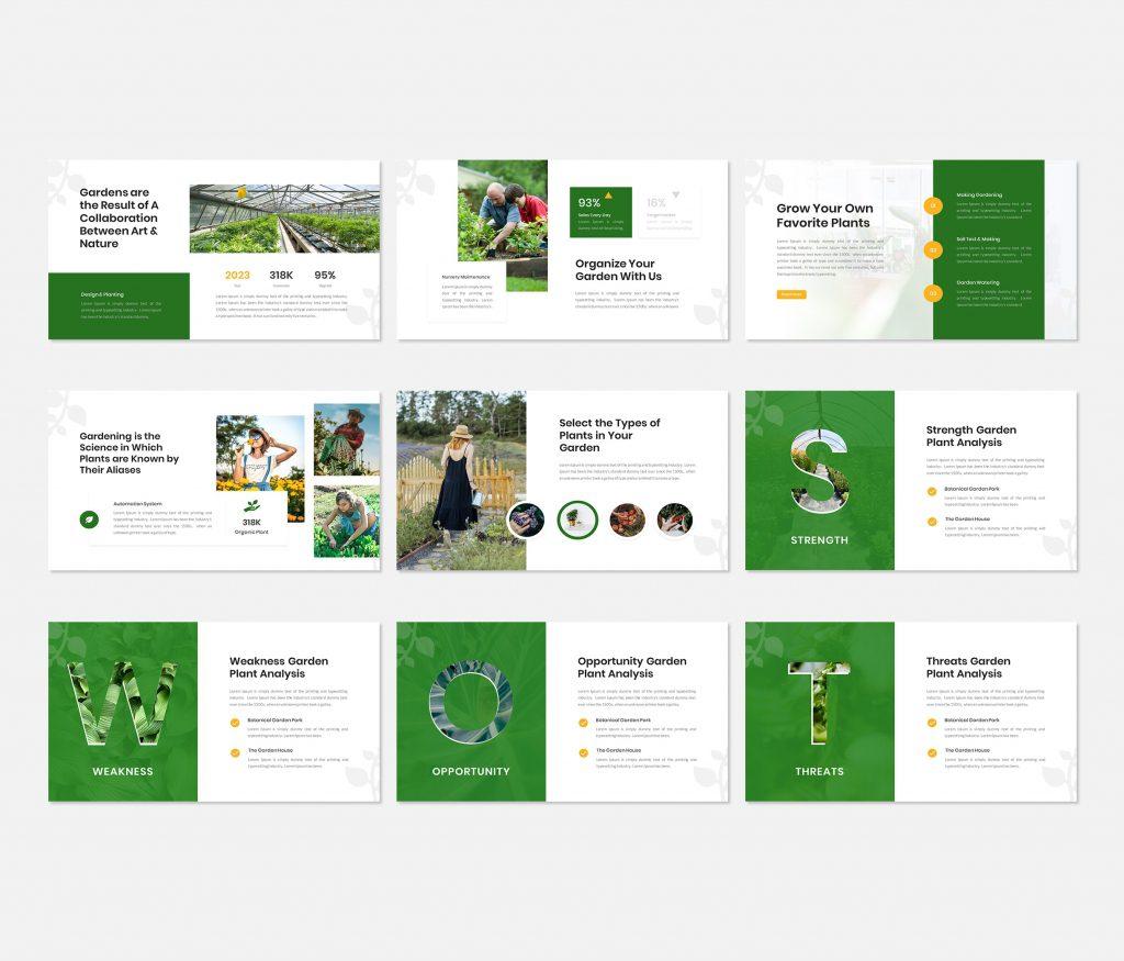 Gardia - Garden &amp; Planting Presentation powerpoint Template