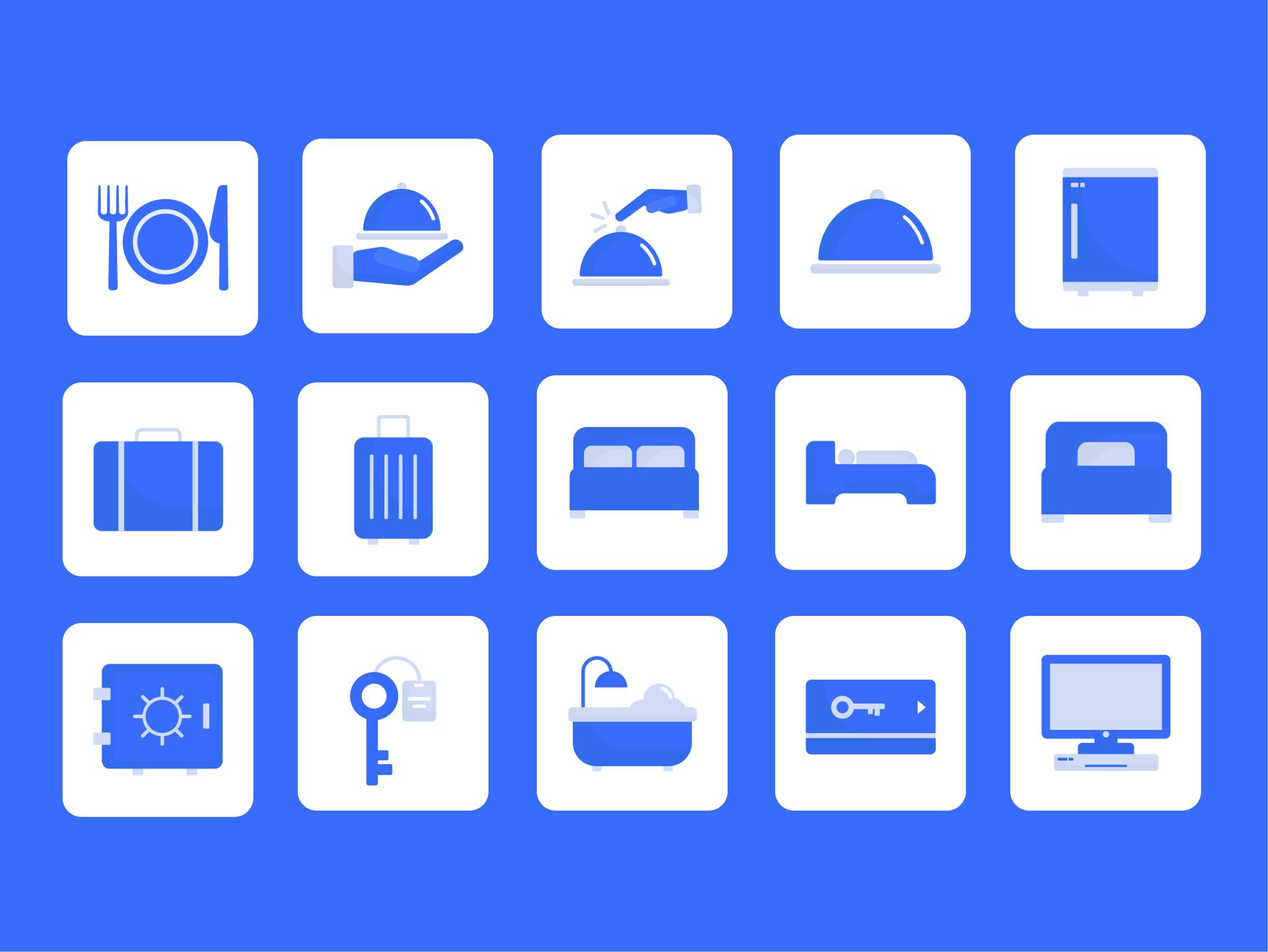 Hotel Services Icon Pack