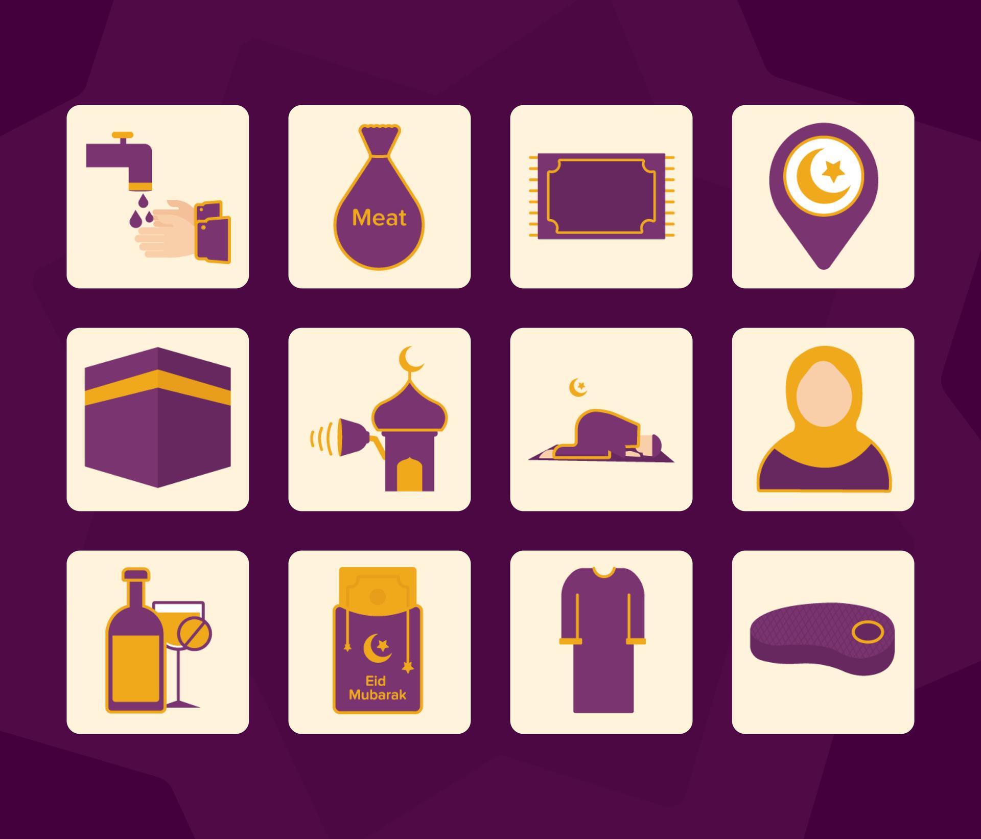 Eid al-Adha Icon Set