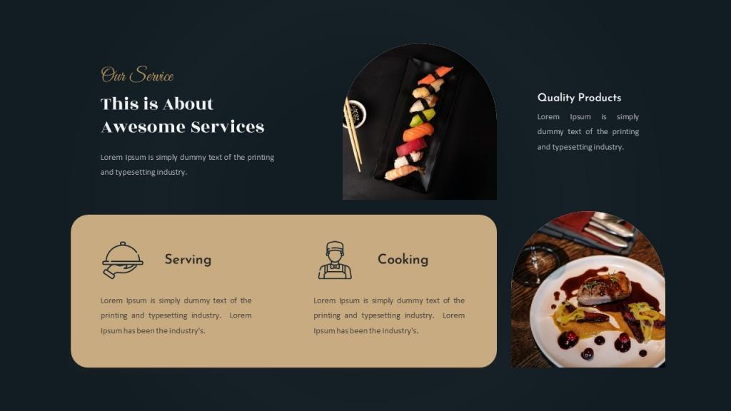 Luxury Food &amp; Restaurant Presentation (PowerPoint)