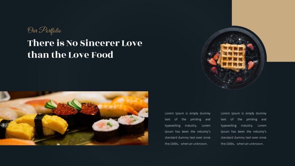 Luxury Food &amp; Restaurant Presentation (PowerPoint)