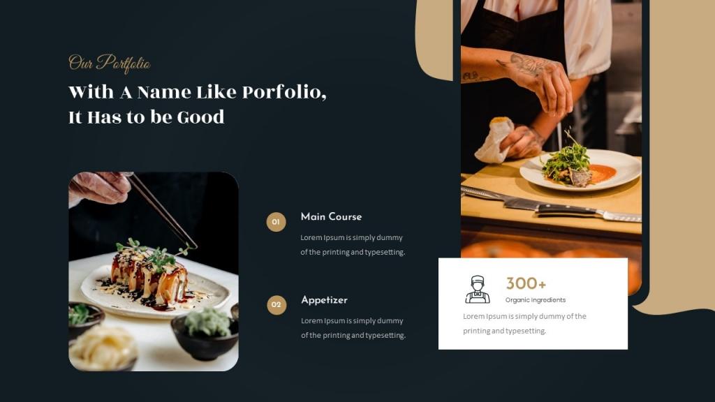 Luxury Food &amp; Restaurant Presentation (PowerPoint)