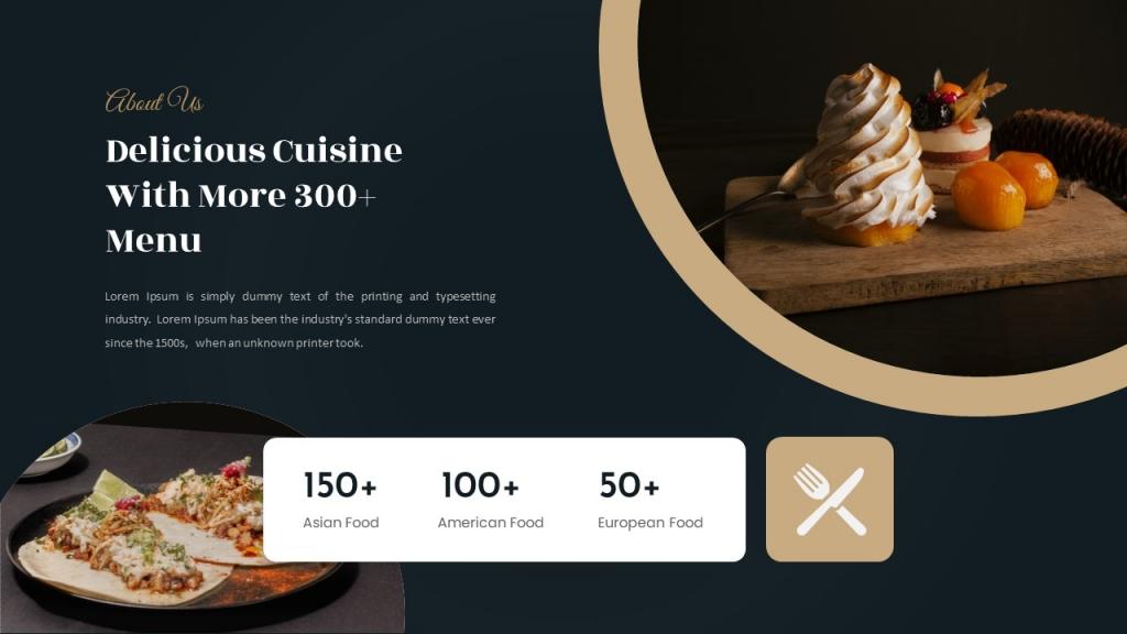 Luxury Food &amp; Restaurant Presentation (PowerPoint)