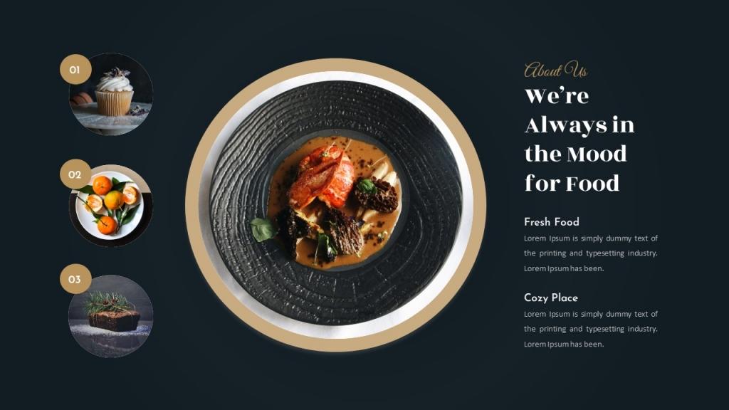 Luxury Food &amp; Restaurant Presentation (PowerPoint)