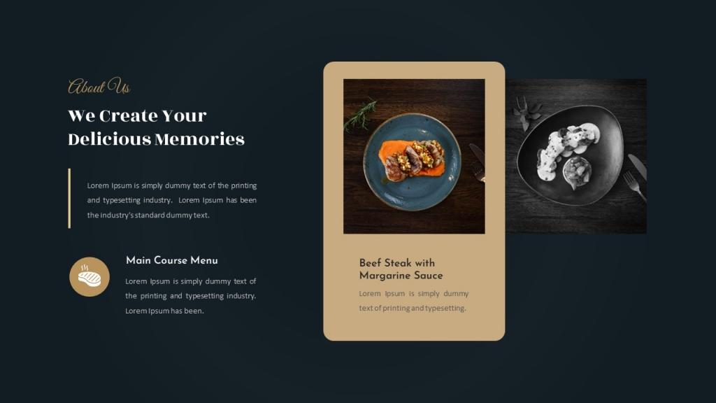 Luxury Food &amp; Restaurant Presentation (PowerPoint)