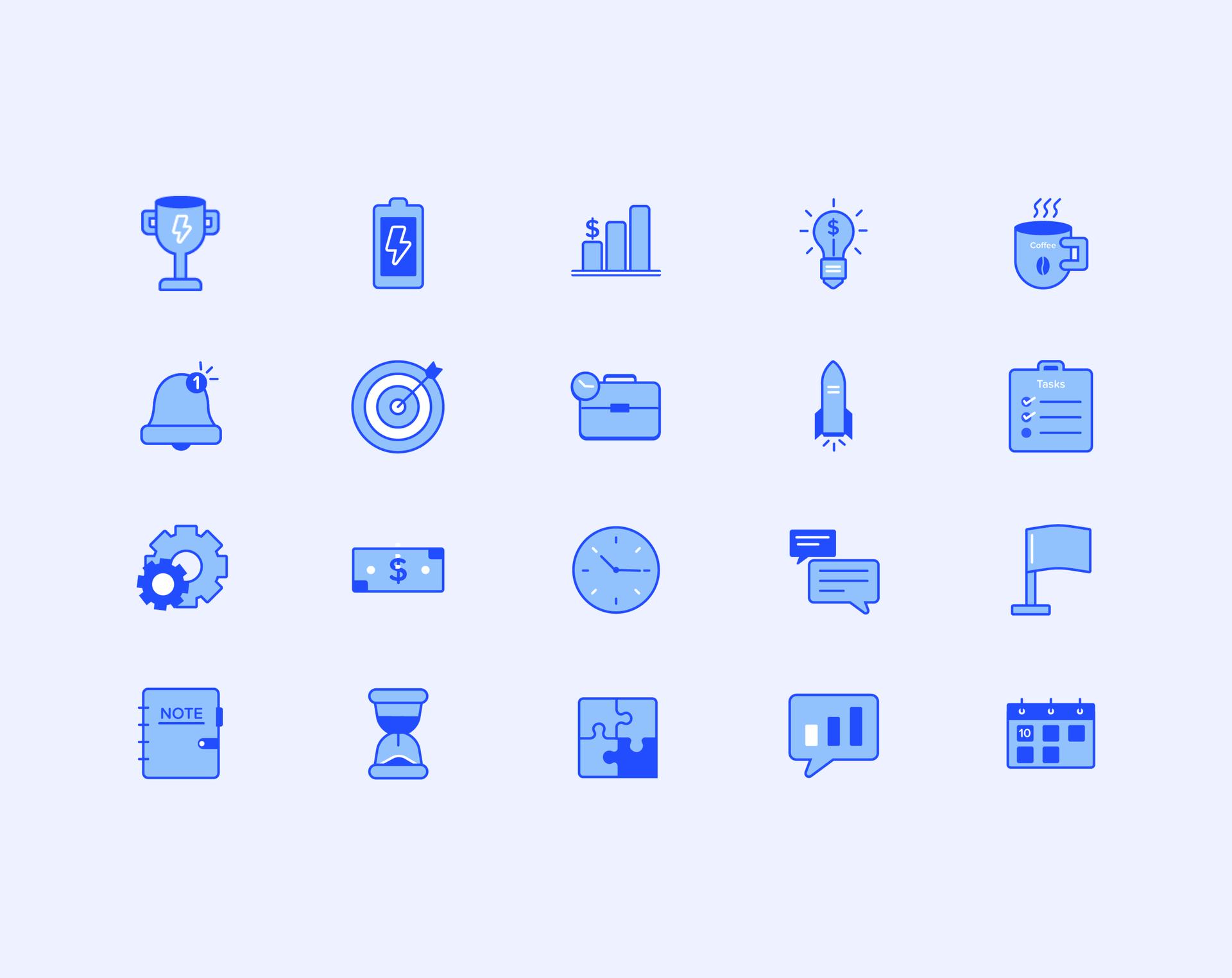 Productivity Icon Set