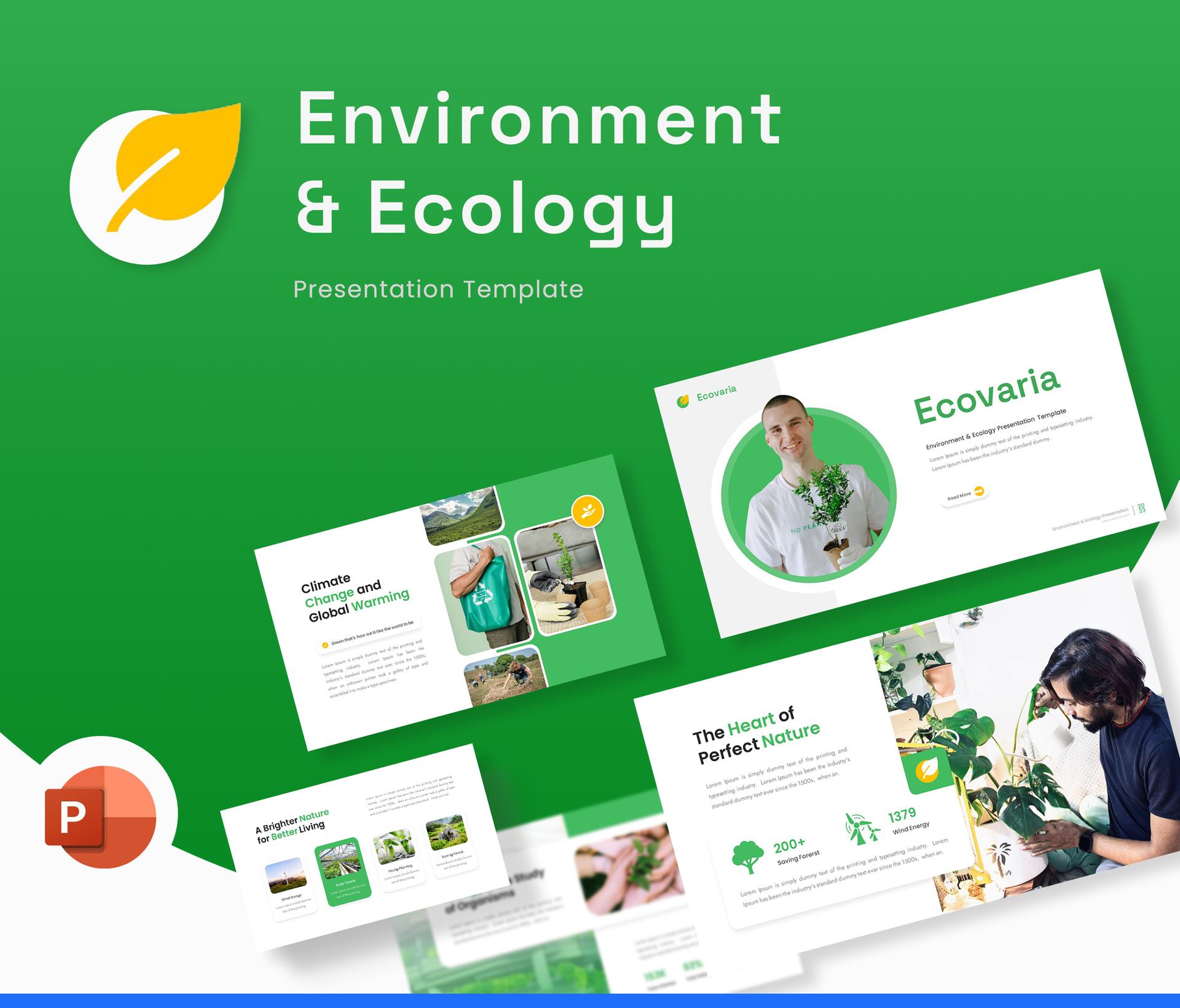 Ecovaria-Environment &amp; Ecology Presentation Template-powerpoint