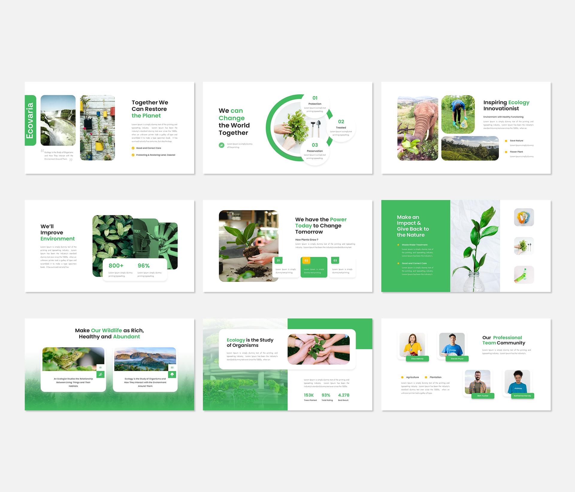 Ecovaria-Environment &amp; Ecology Presentation Template-powerpoint