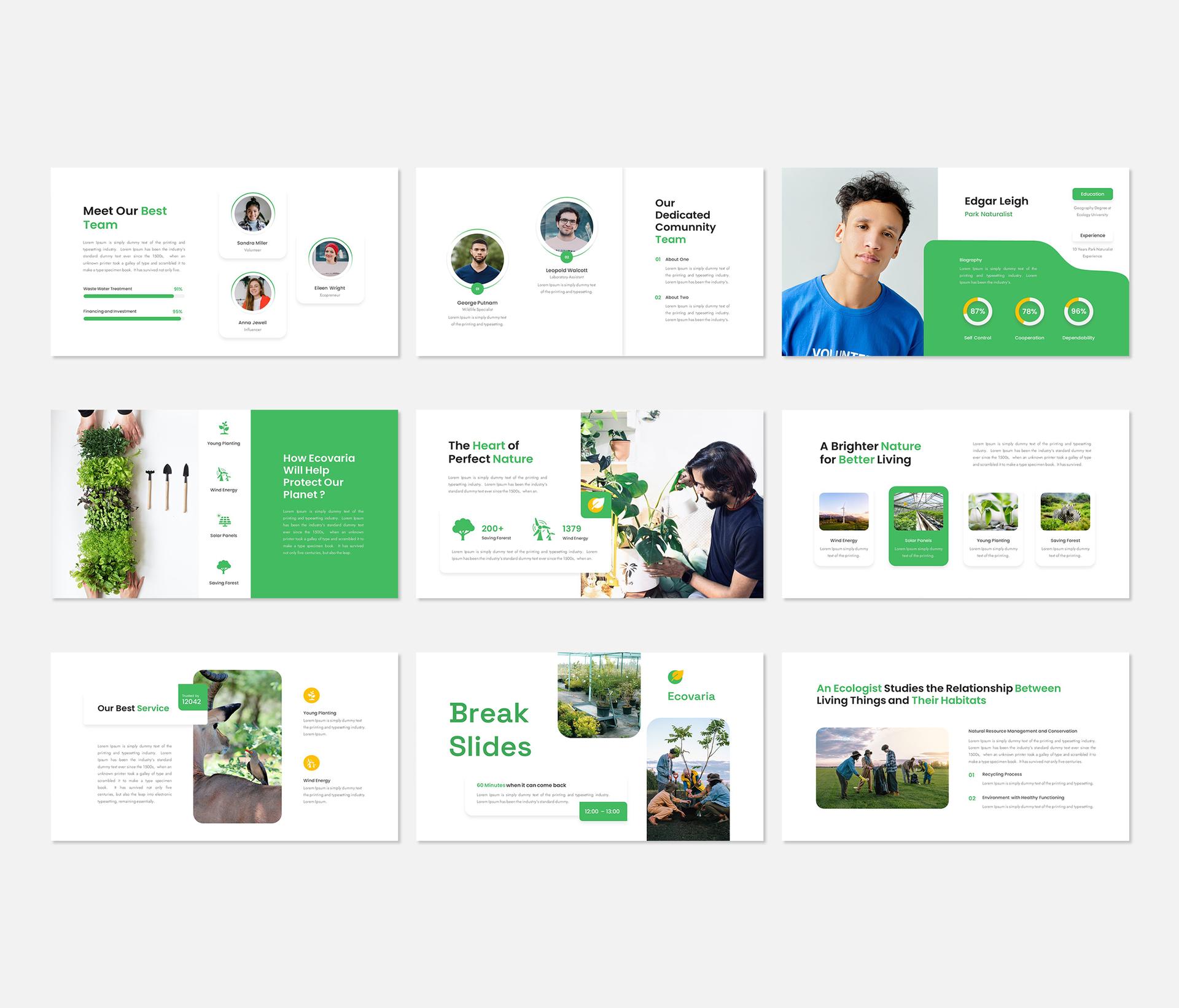 Ecovaria-Environment &amp; Ecology Presentation Template-powerpoint