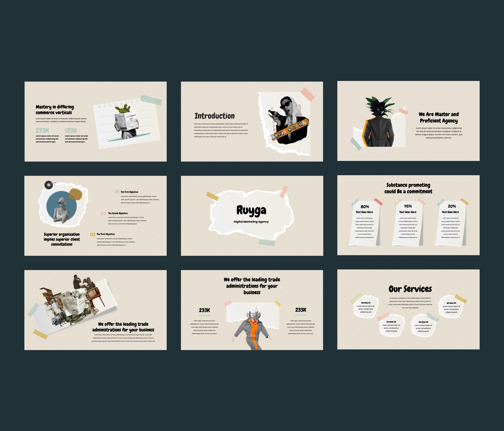 Ruyga - Digital Marketing Agency Presentation Template.