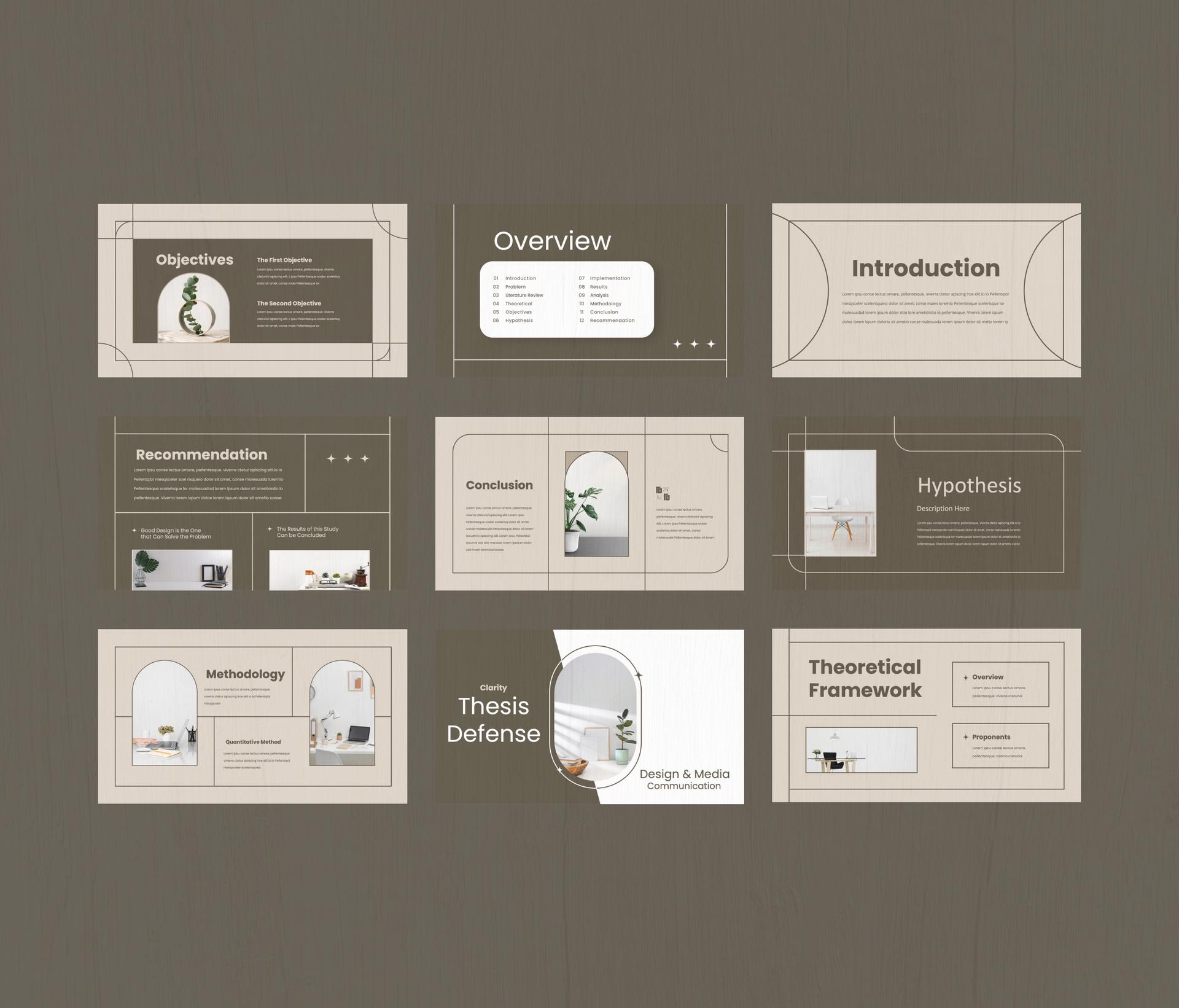 Clarity - Thesis Defense Presentation Template.