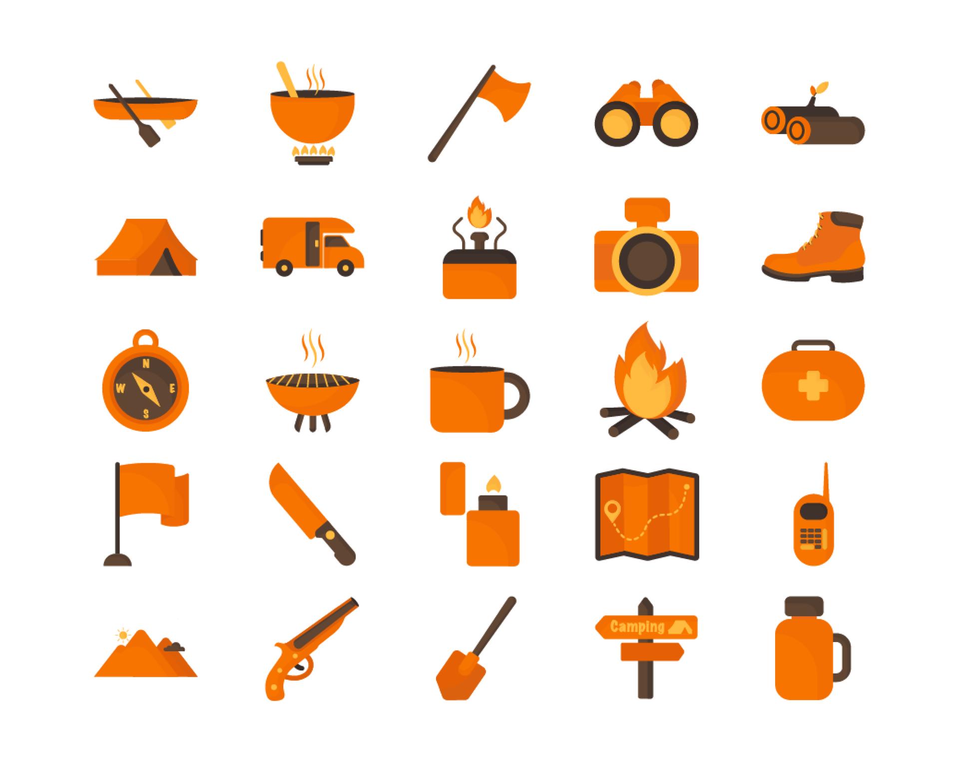 Camping Icon Set