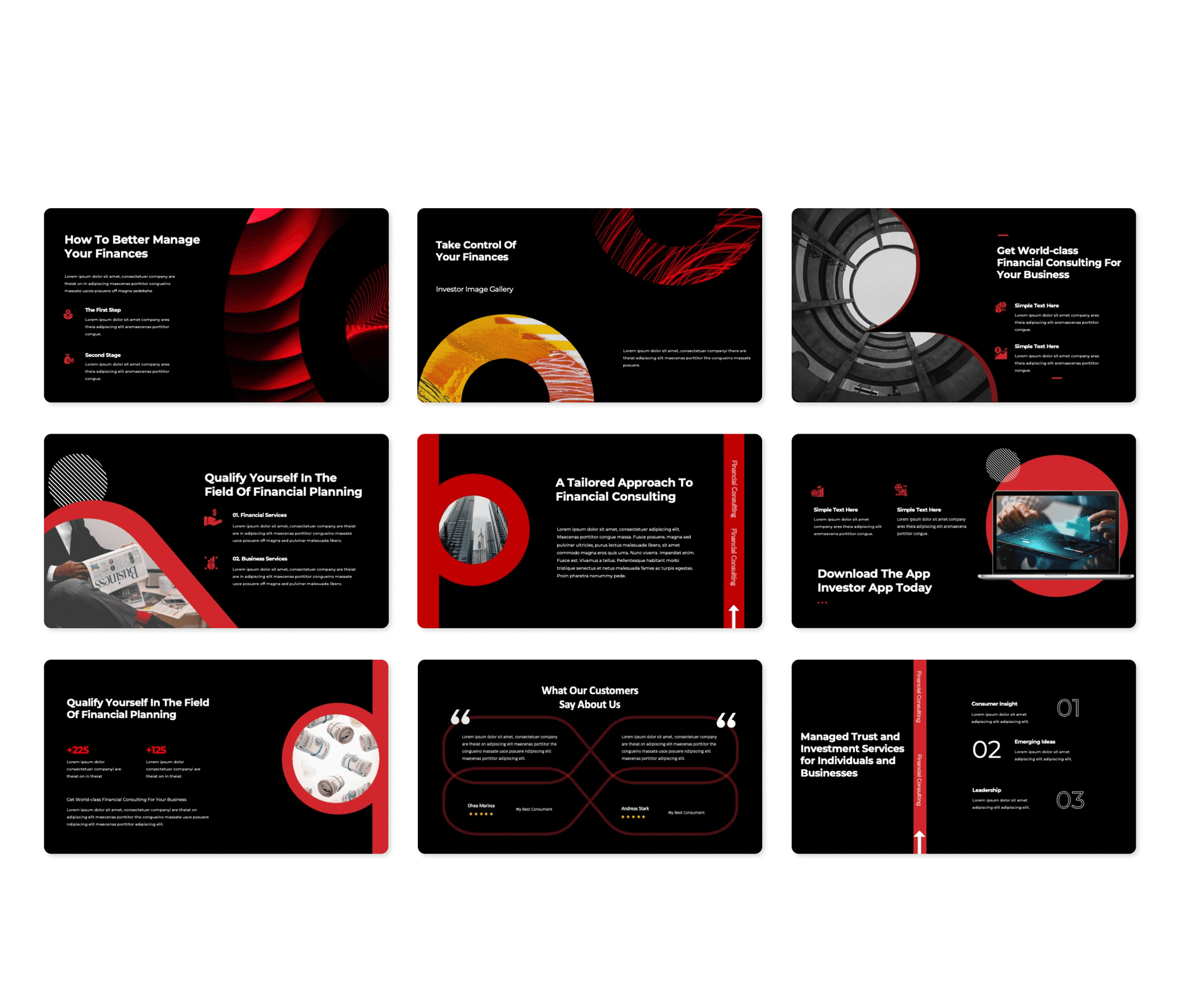 Monetary-Financial Consulting Presentation Template