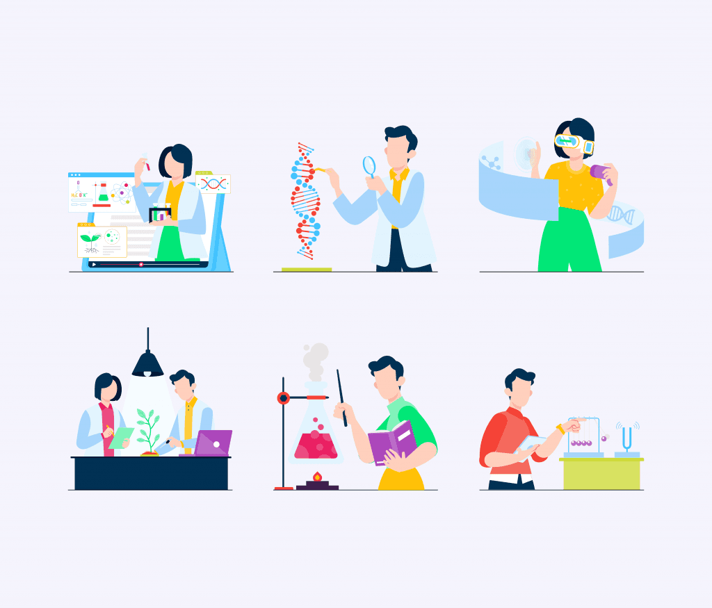 Chemistry Lab Science Education Illustrations