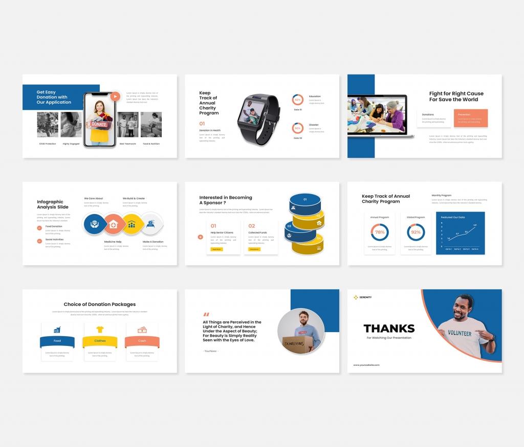 Serenity - Charity Foundation Google Slides Template