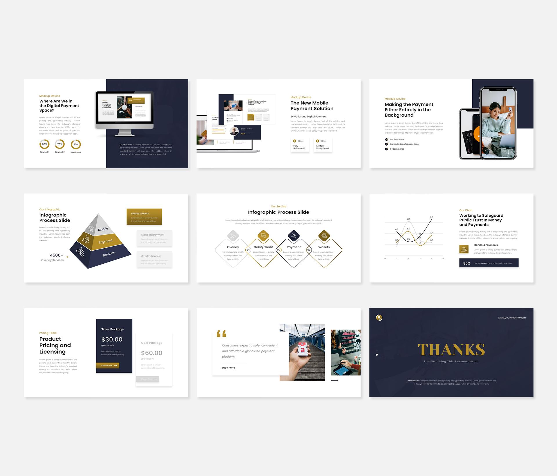 Pixipay (Digital Payment Presentation Template) -PowerPoint