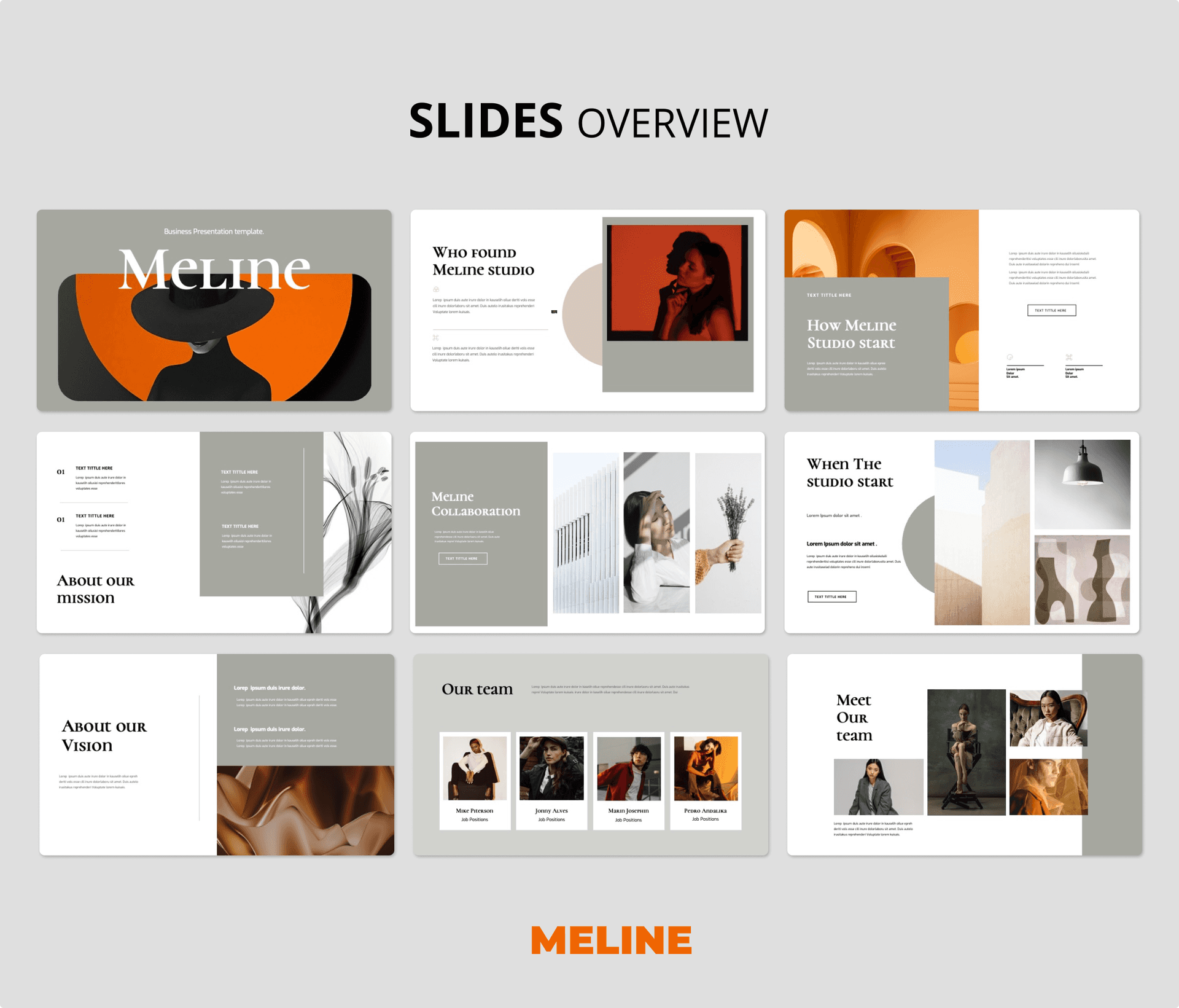 Meline -Company Profile Presentation Template.