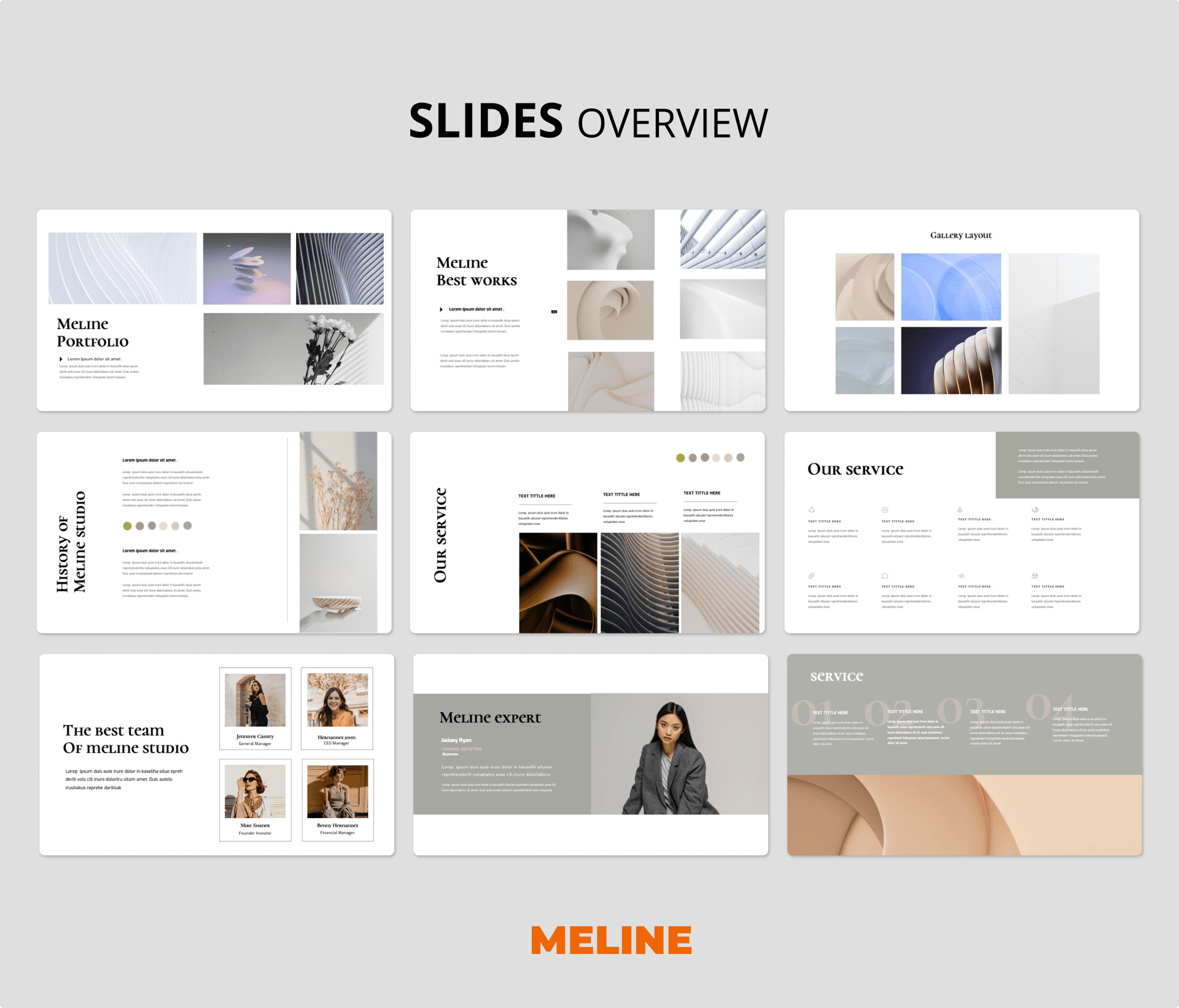 Meline -Company Profile Presentation Template.