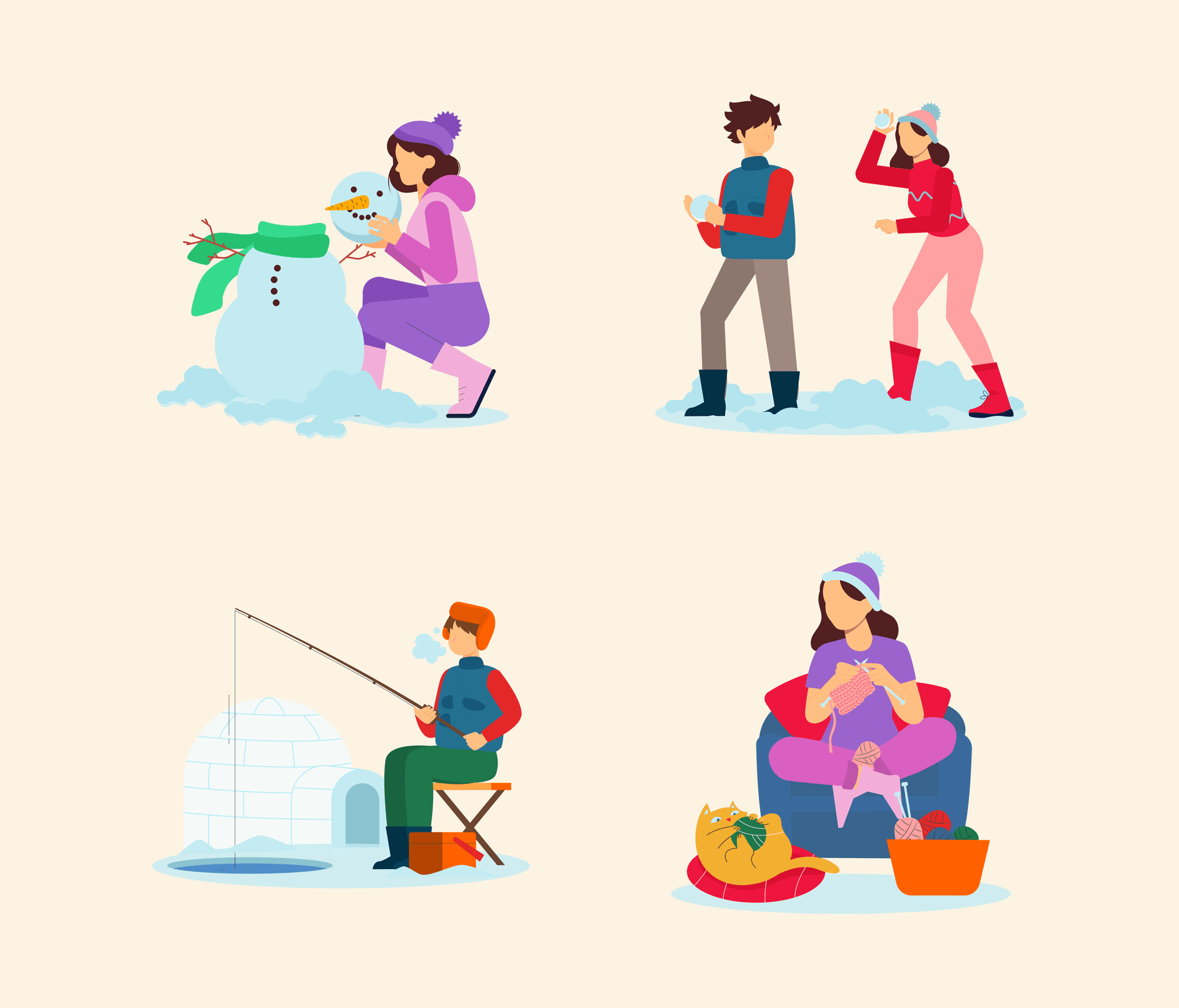 New Year Illustrations