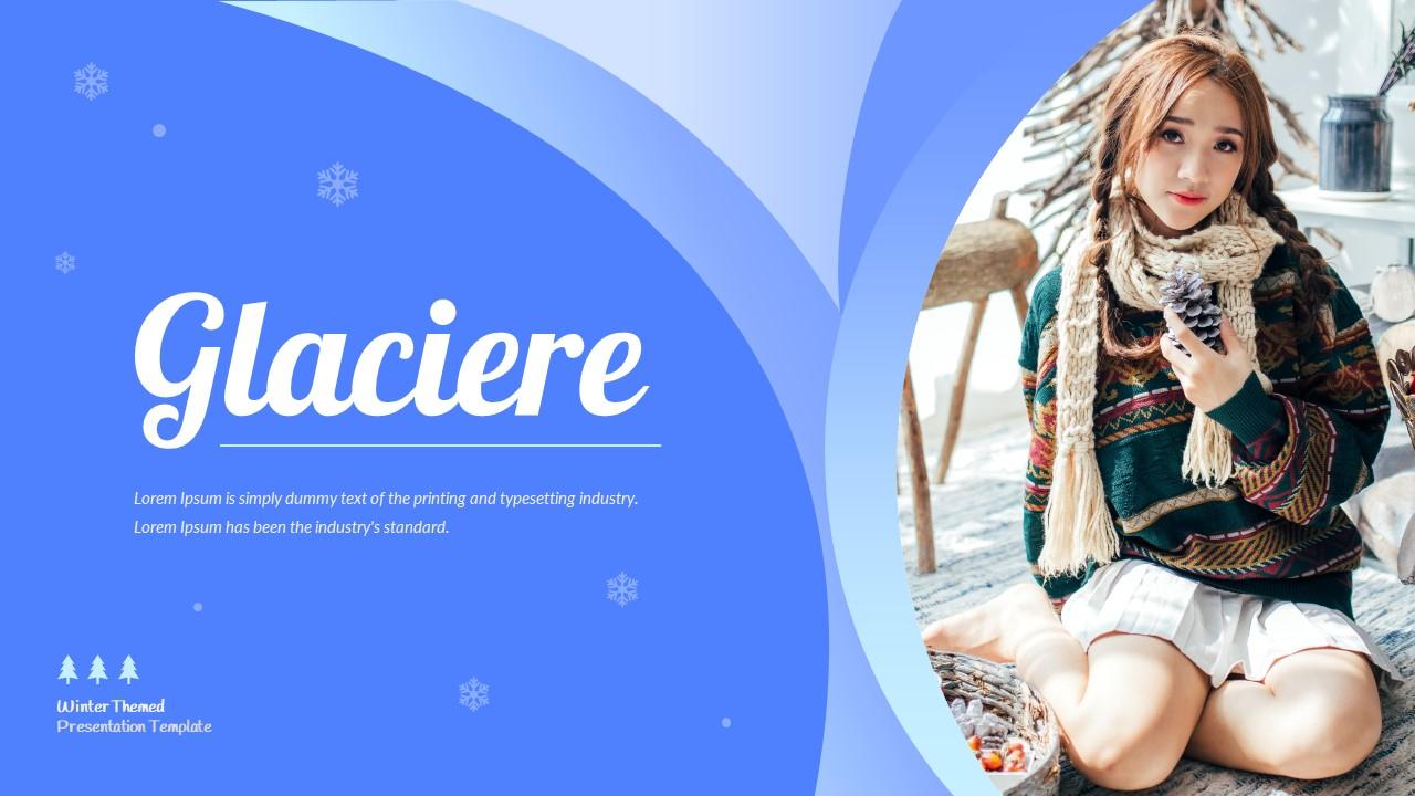 Glaciere Winter Themed Presentation googleSlide