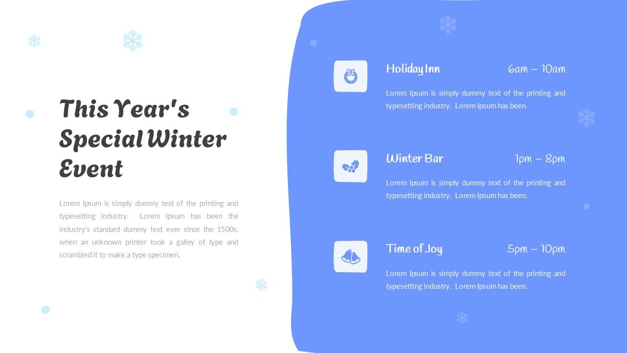 Glaciere Winter Themed Presentation PowerPoint