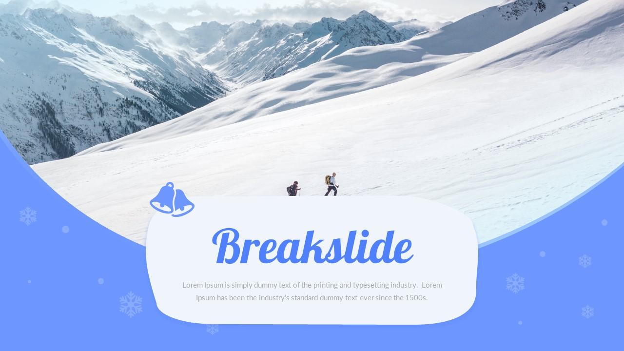 Glaciere Winter Themed Presentation PowerPoint