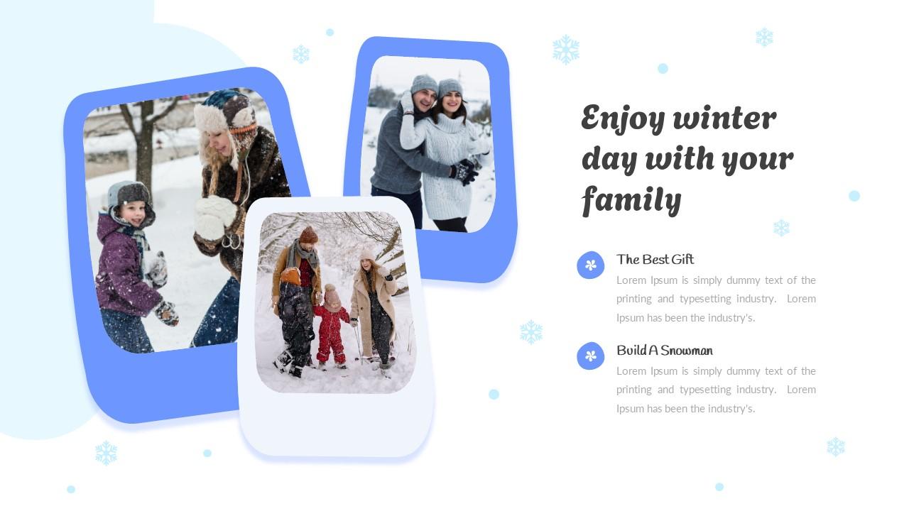 Glaciere Winter Themed Presentation googleSlide