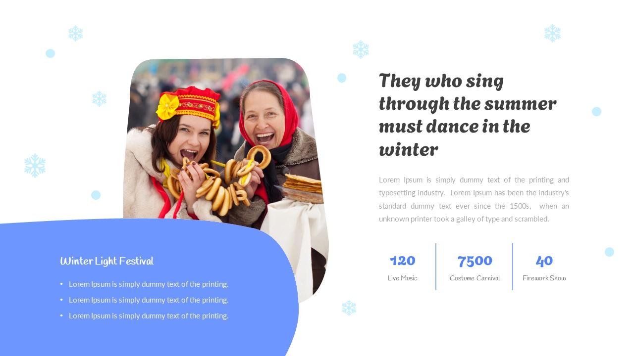 Glaciere Winter Themed Presentation googleSlide