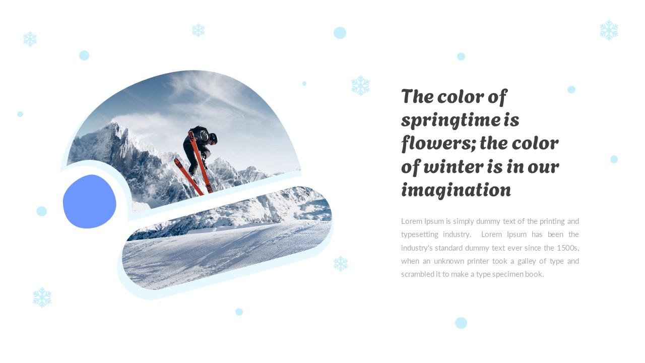 Glaciere Winter Themed Presentation PowerPoint