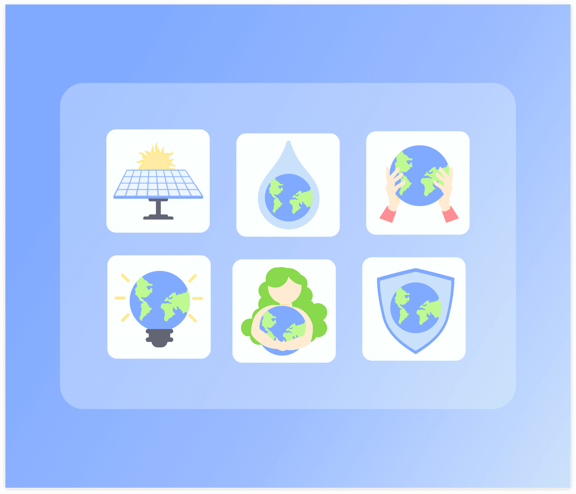 Mother Earth Day Icons Set