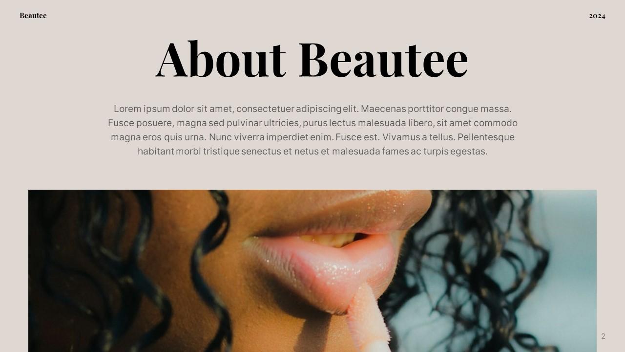 Beautee-PowerPoint Presentation