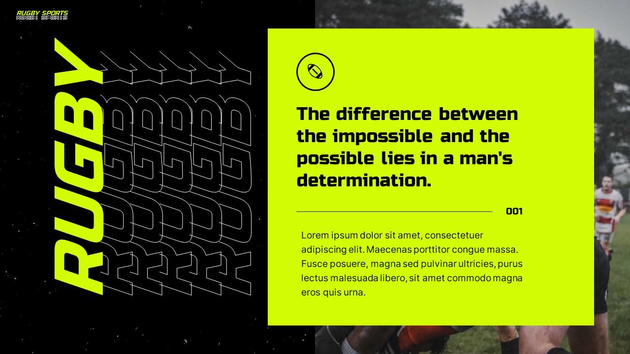 Rugby-Sports PowerPoint Template