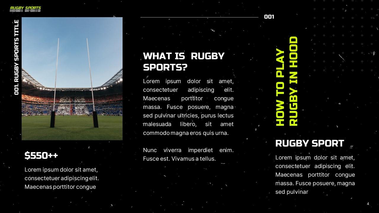 Rugby-Sports PowerPoint Template