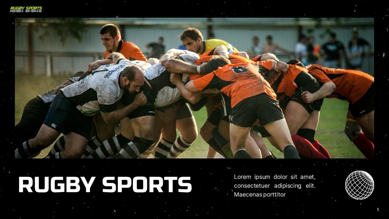 Rugby-Sports PowerPoint Template