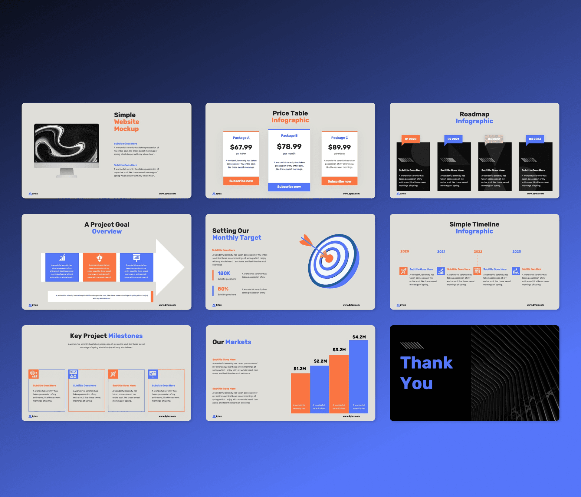 Zylox-Case Study PowerPoint Presentation Template