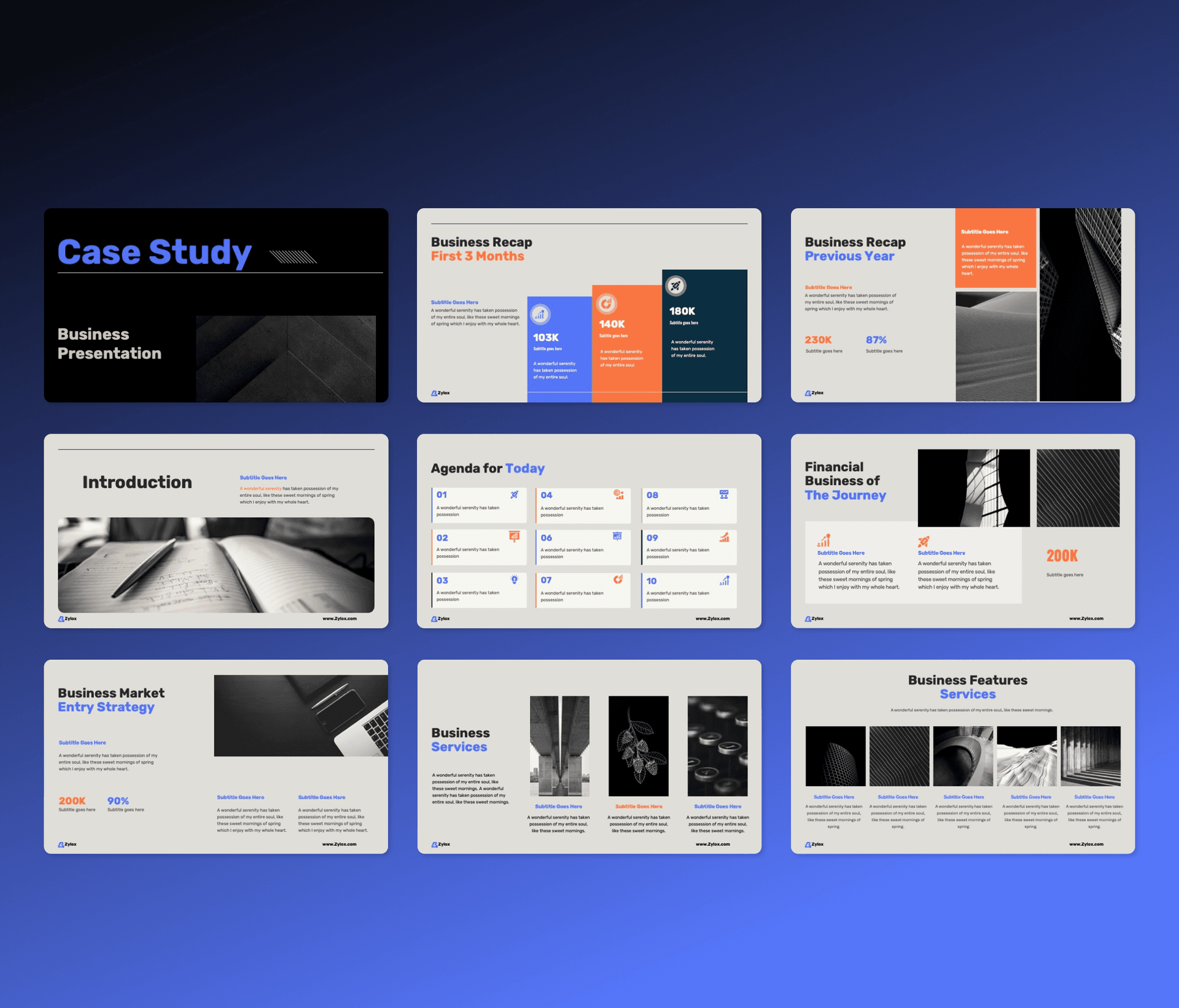 Zylox-Case Study PowerPoint Presentation Template