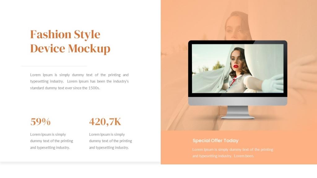 Fashion Presentation Template PPTX