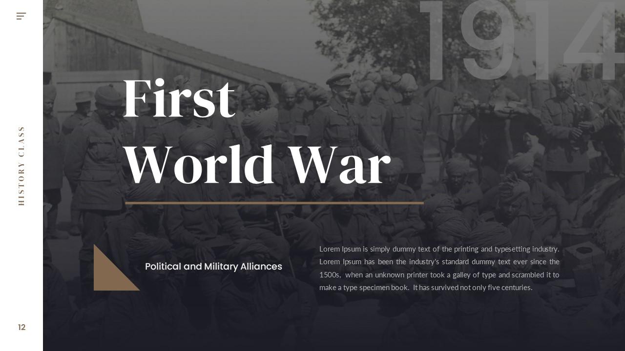 History Class Presentation template PPTX