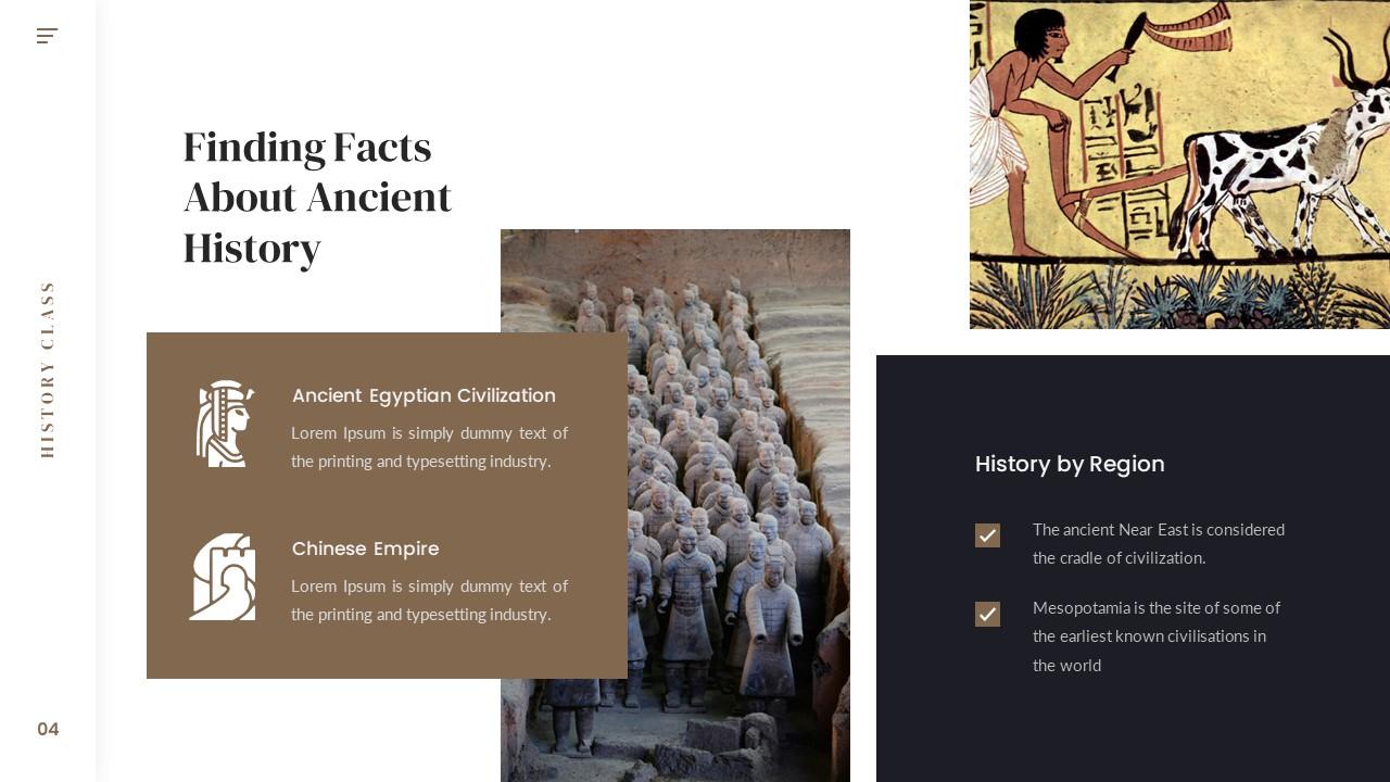 History Class Presentation template PPTX