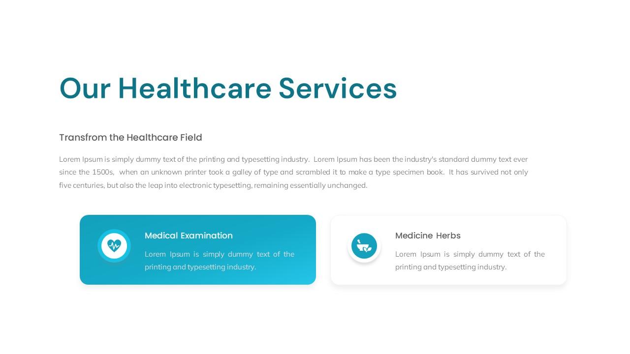 Healthcare Presentation Template PPTX