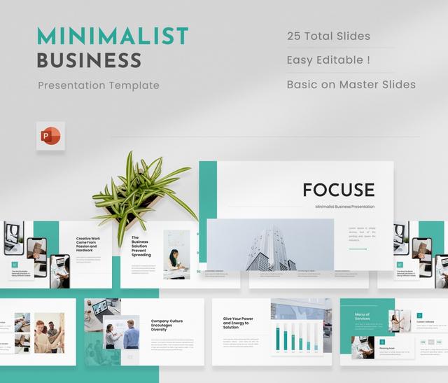 Minimalist Business Presentation PPTX