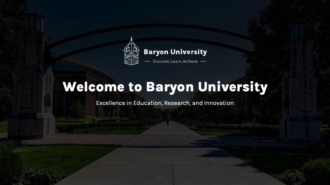 Baryon University Education PPTX