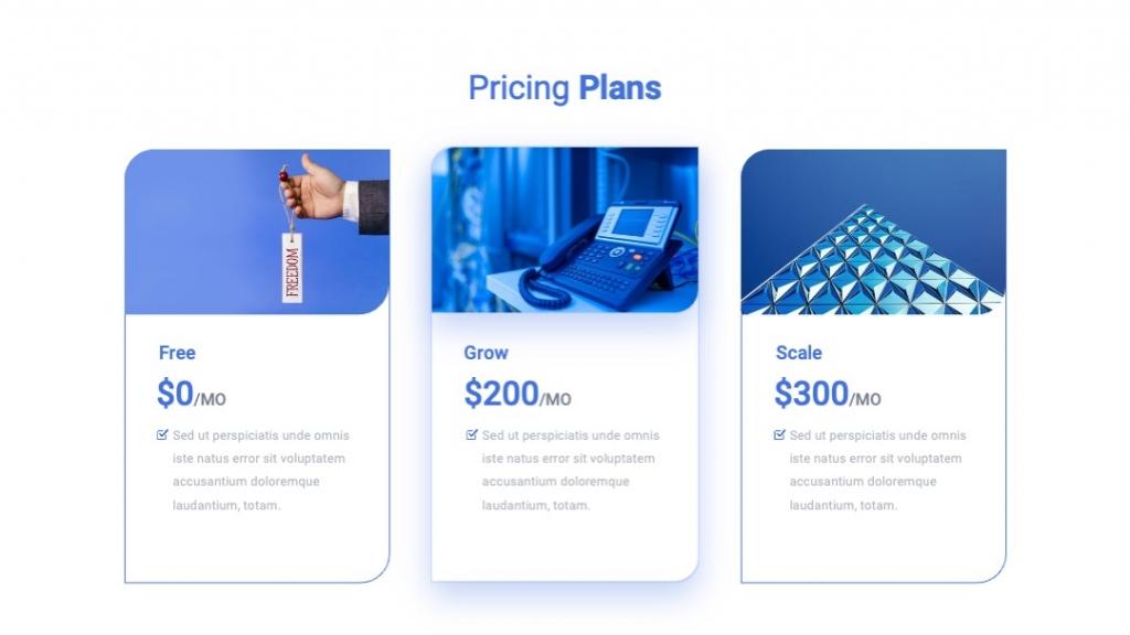 PicePro-Pricing Plans PowerPoint Template