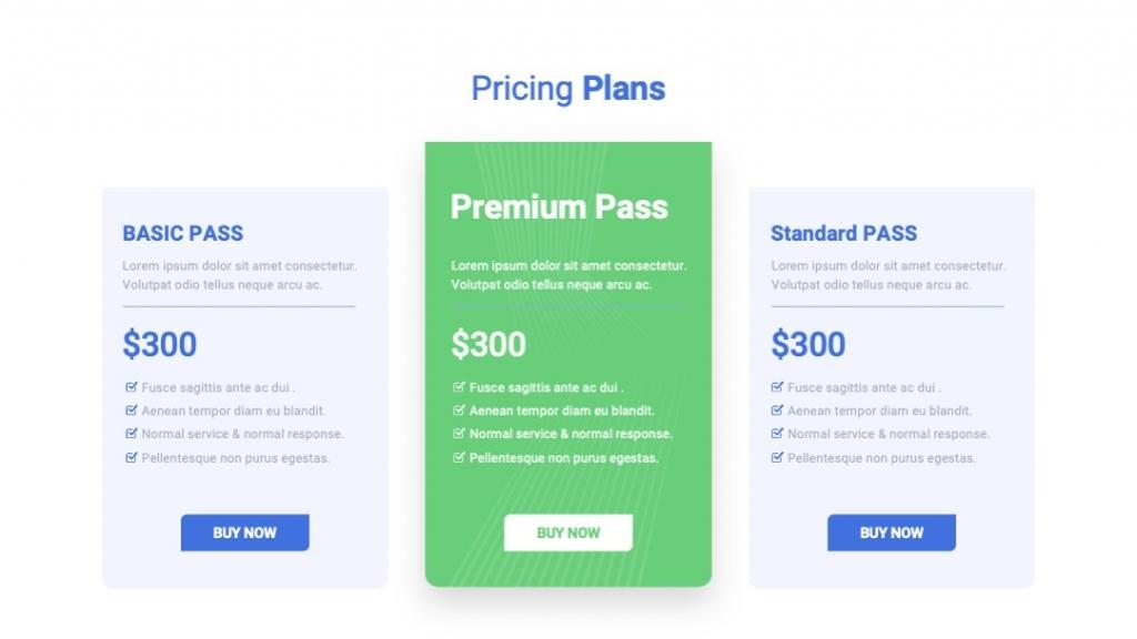 PicePro-Pricing Plans PowerPoint Template