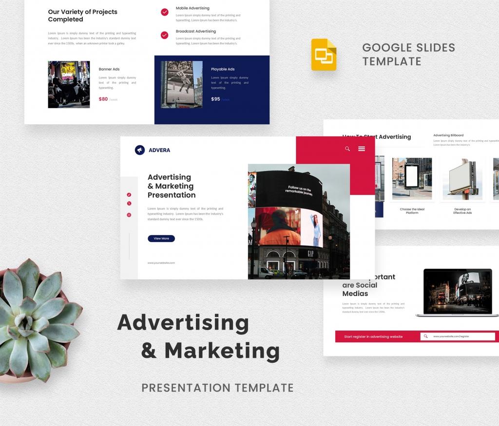 Advera - Advetising and Marketing Google Slides Presentation