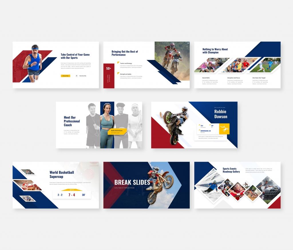 Olympix - Sport Presentation Google Slides Template