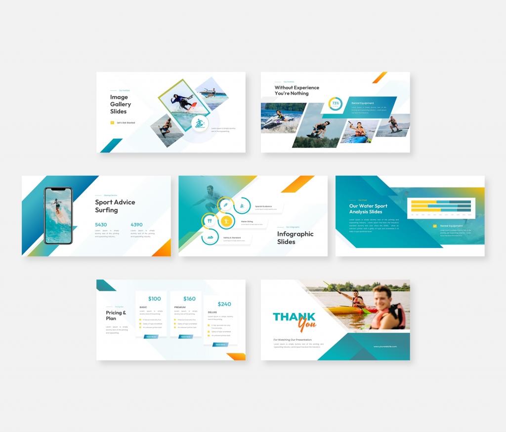 Daysea - Water Sport Presentation PowerPoint Template