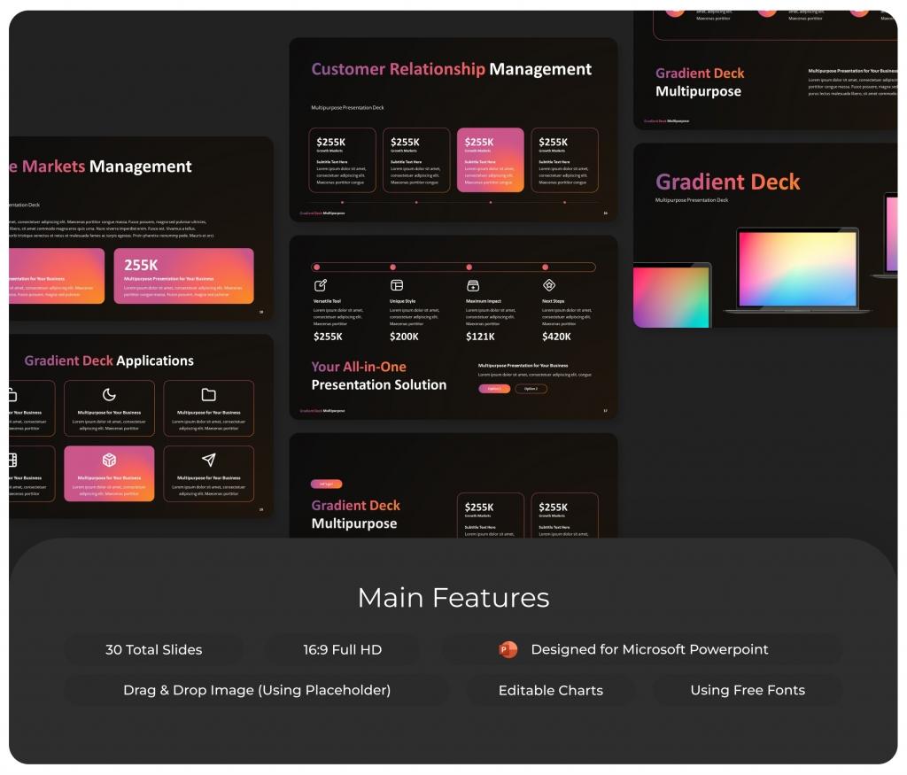 Gradient Deck Multipurpose PowerPoint Template